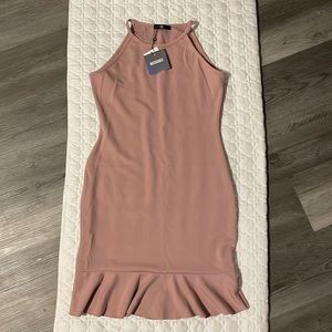 Above the knee pink spring/summer dress